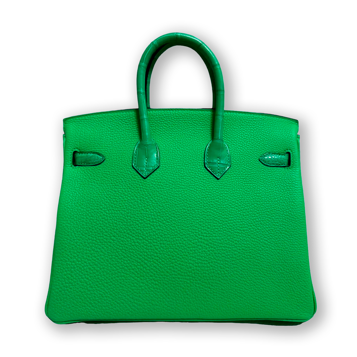Hermès Birkin 25 Vert Comics Hulk | Togo Leather & Alligator with Palladium Hardware