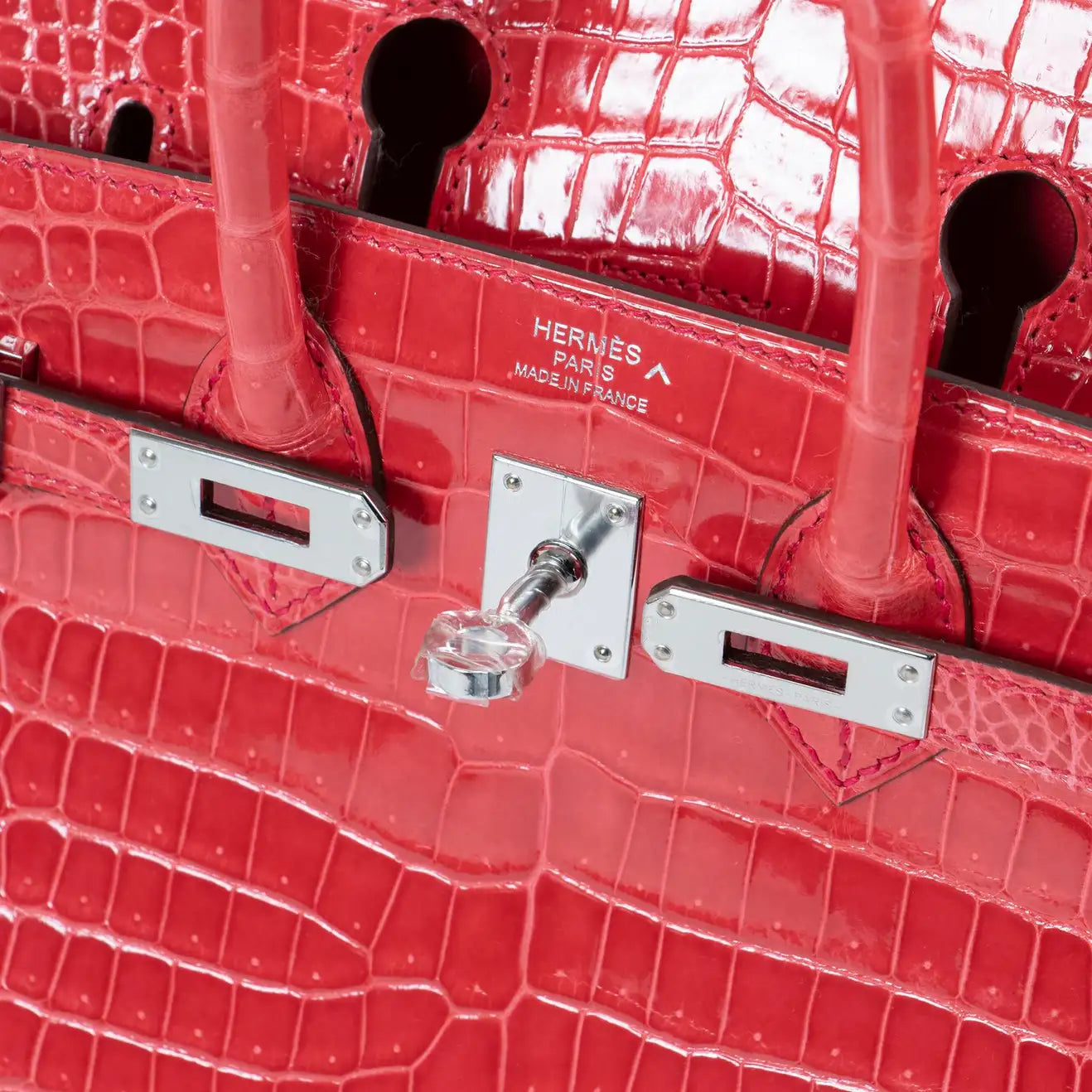 Hermès Birkin 25cm Bourgainvillier Crocodile Porosus Lisse PHW | Rare Collector’s Piece