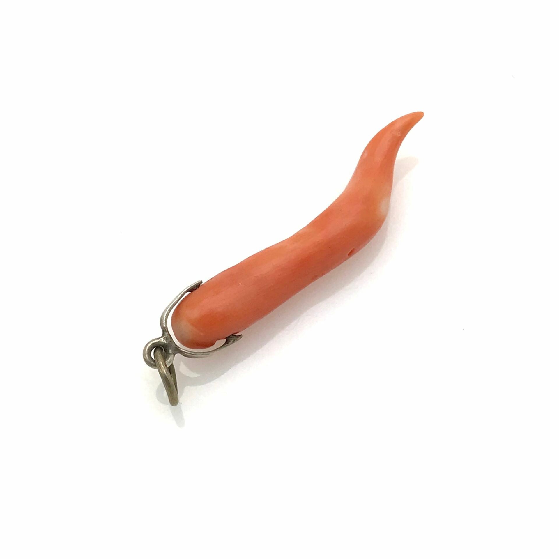 Colgante Cornicello italiano – Auténtico coral rojo sardo | Cornetto Corno Rosso Cornetto