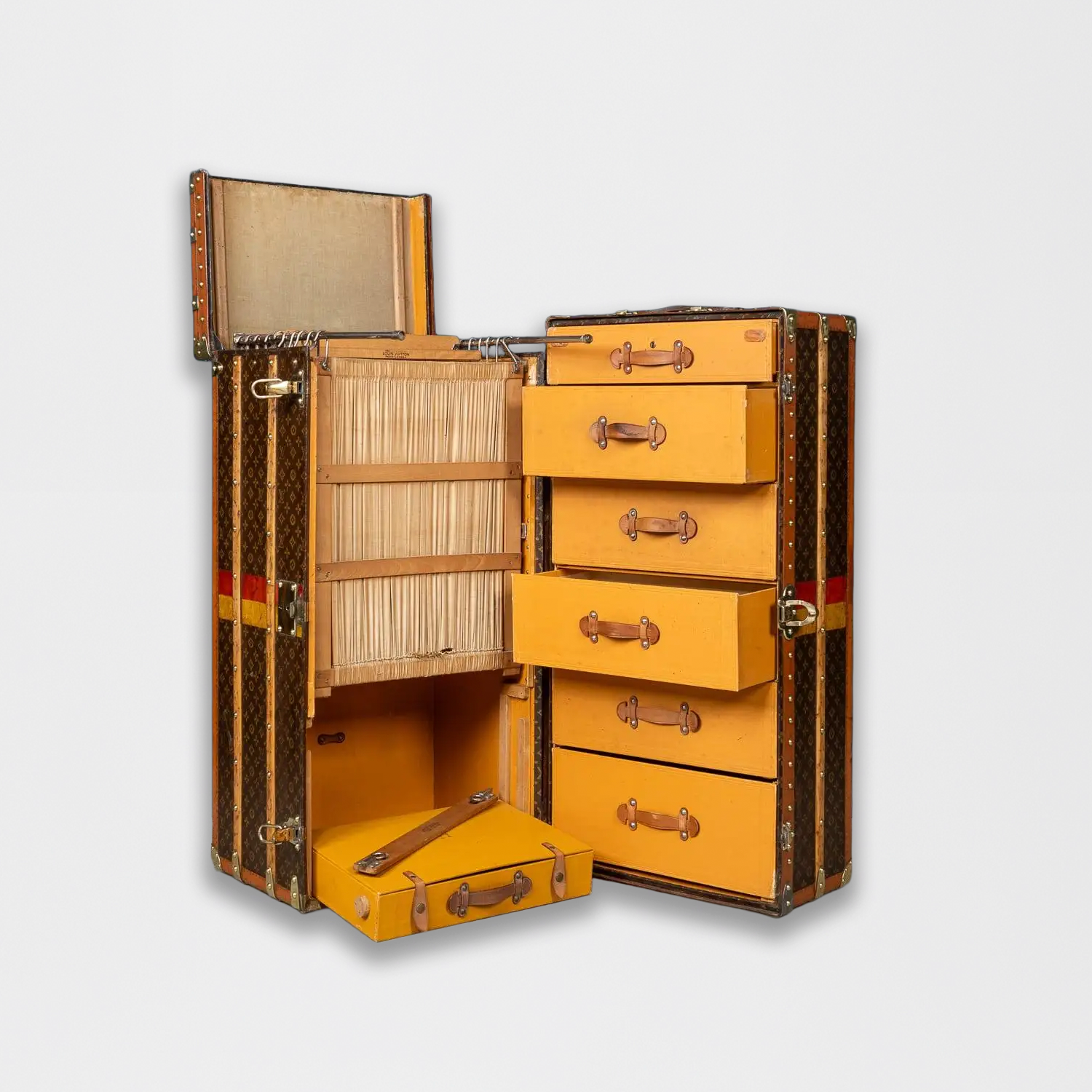 20th Century Louis Vuitton Wardrobe Trunk | Monogram Canvas & Brass - France, c.1920