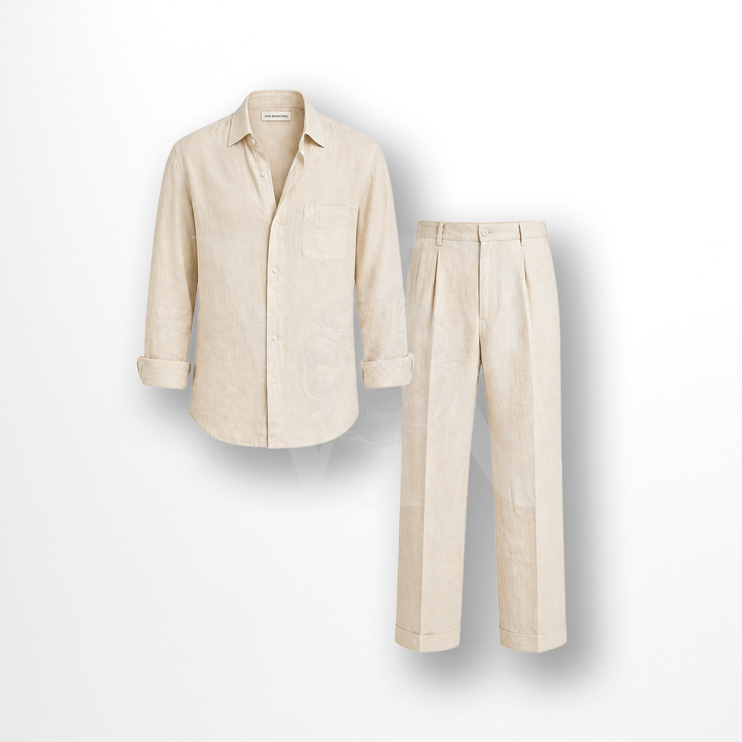 Clair — Camisa de lino con botones | Pureza esencial de Soleil Privé