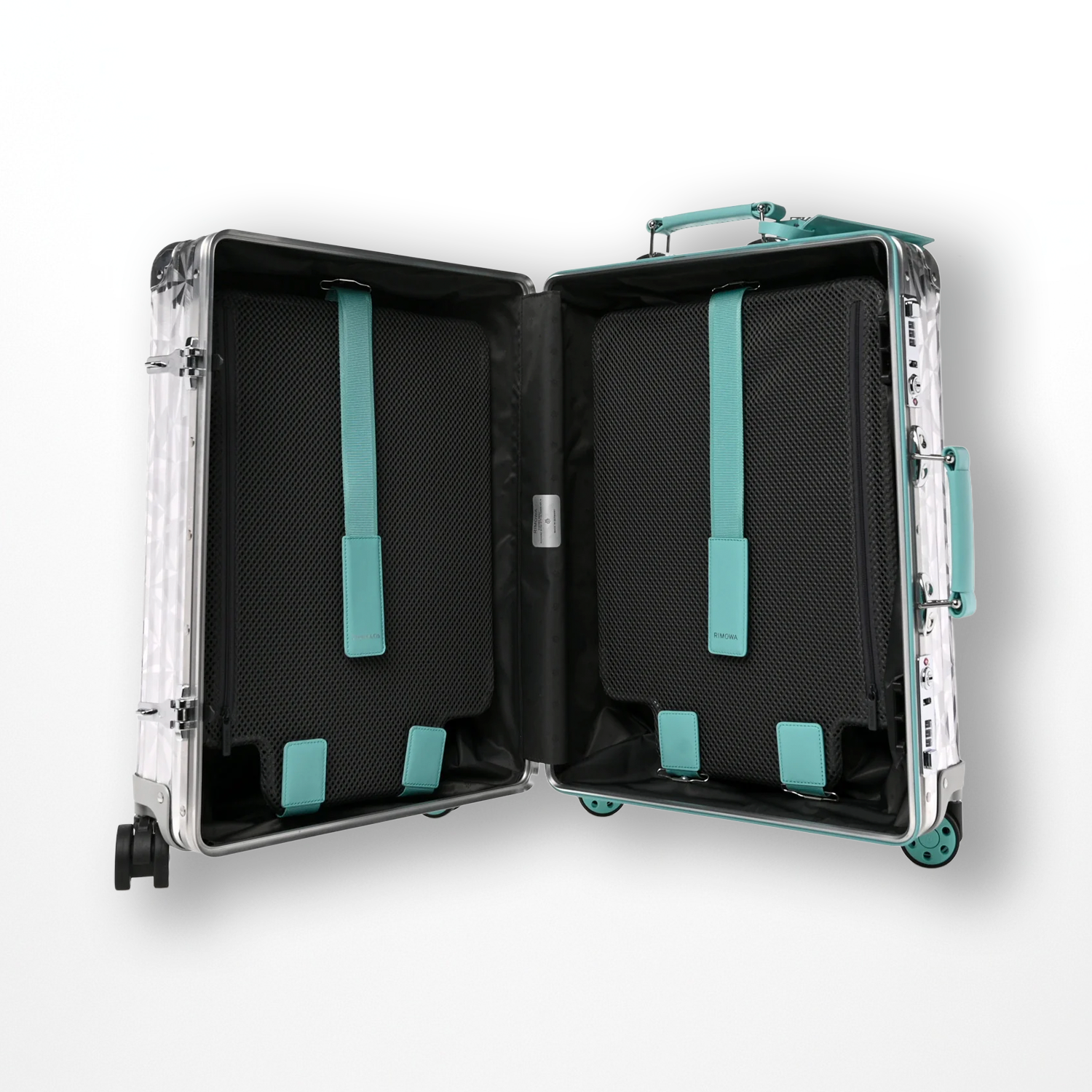 RIMOWA x Tiffany & Co. Classic Cabin Aluminum Luggage in Diamond Silver | Limited Collaboration